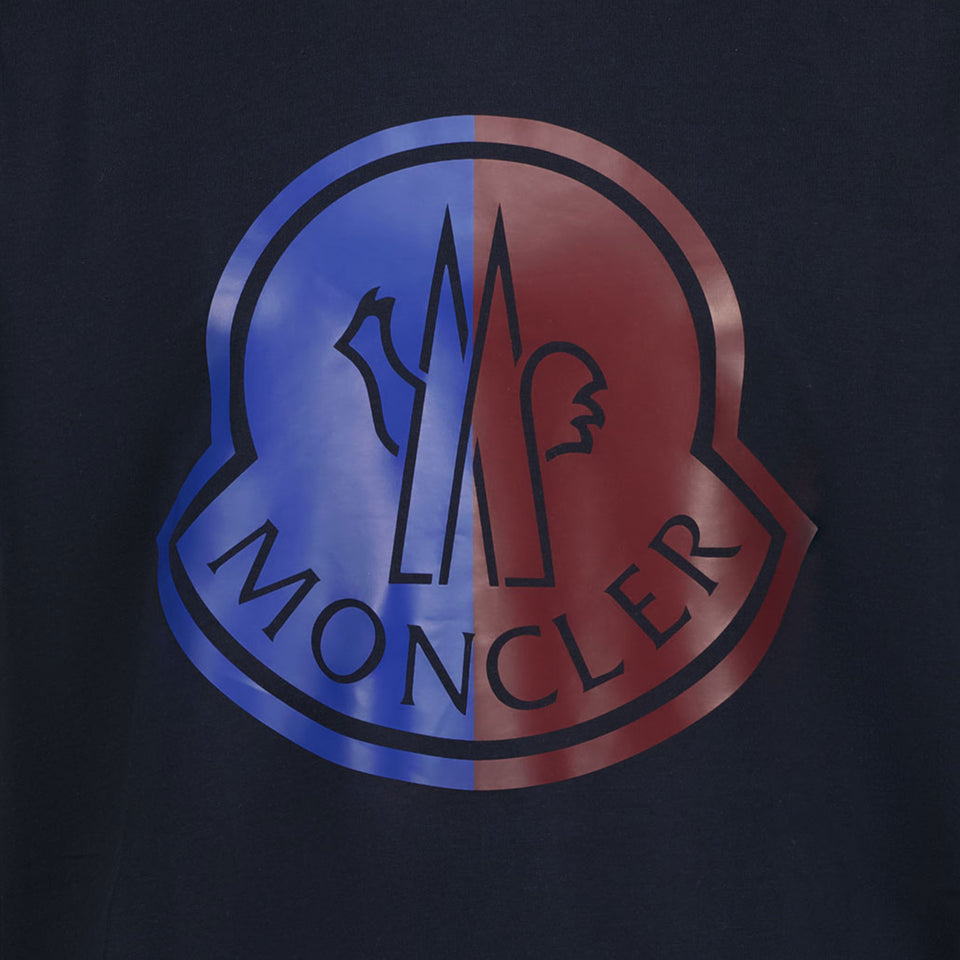 Moncler Jungen T-Shirt Marineblau