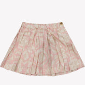 Versace Falda de niñas de niñas rosa claro
