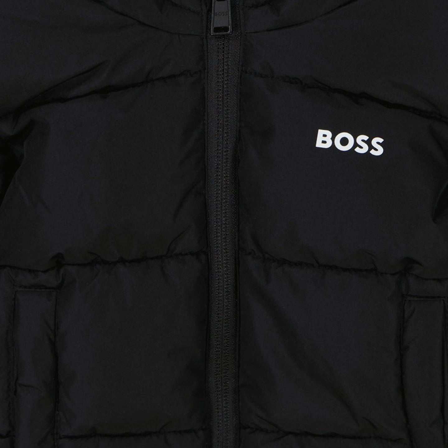 Boss Jungen Wintermantel Schwarz