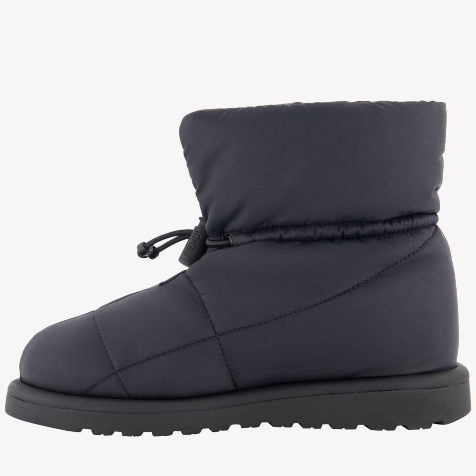 Fendi Unisex Schneestiefel Schwarz