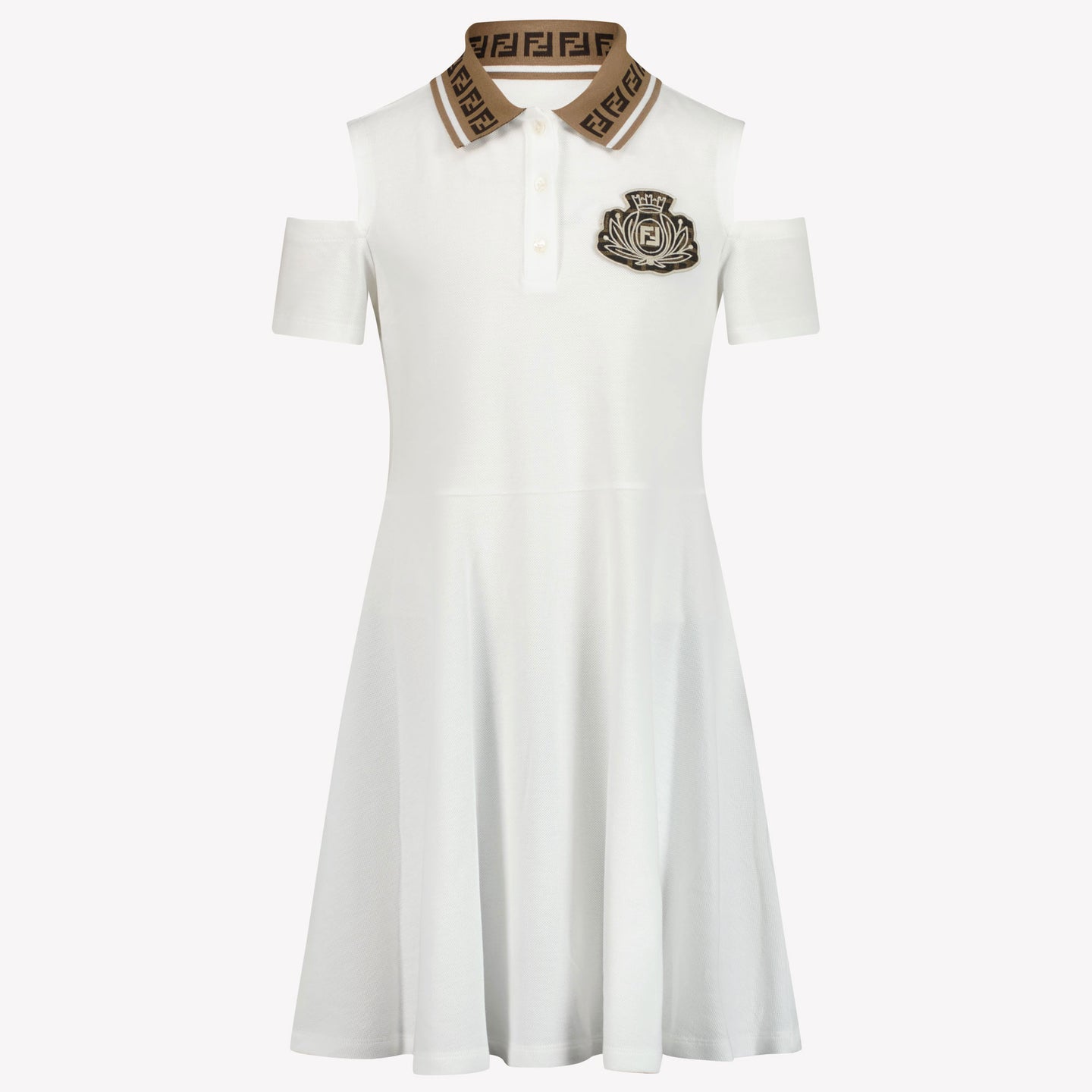 Fendi Enfant Filles Robe Blanc