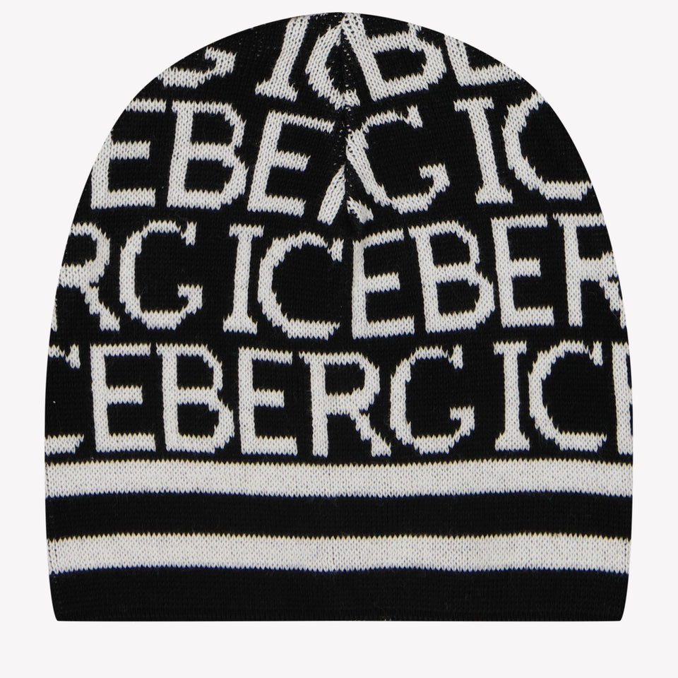 Iceberg Ragazzo Ragazzi Cappotto Nero