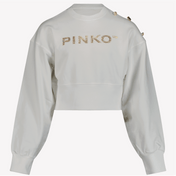 Suéter de garotas para crianças Pinko Branco