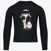 Moncler Chicas Camiseta Negro