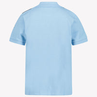 Moncler Enfant Garçons Polo Bleu Clair