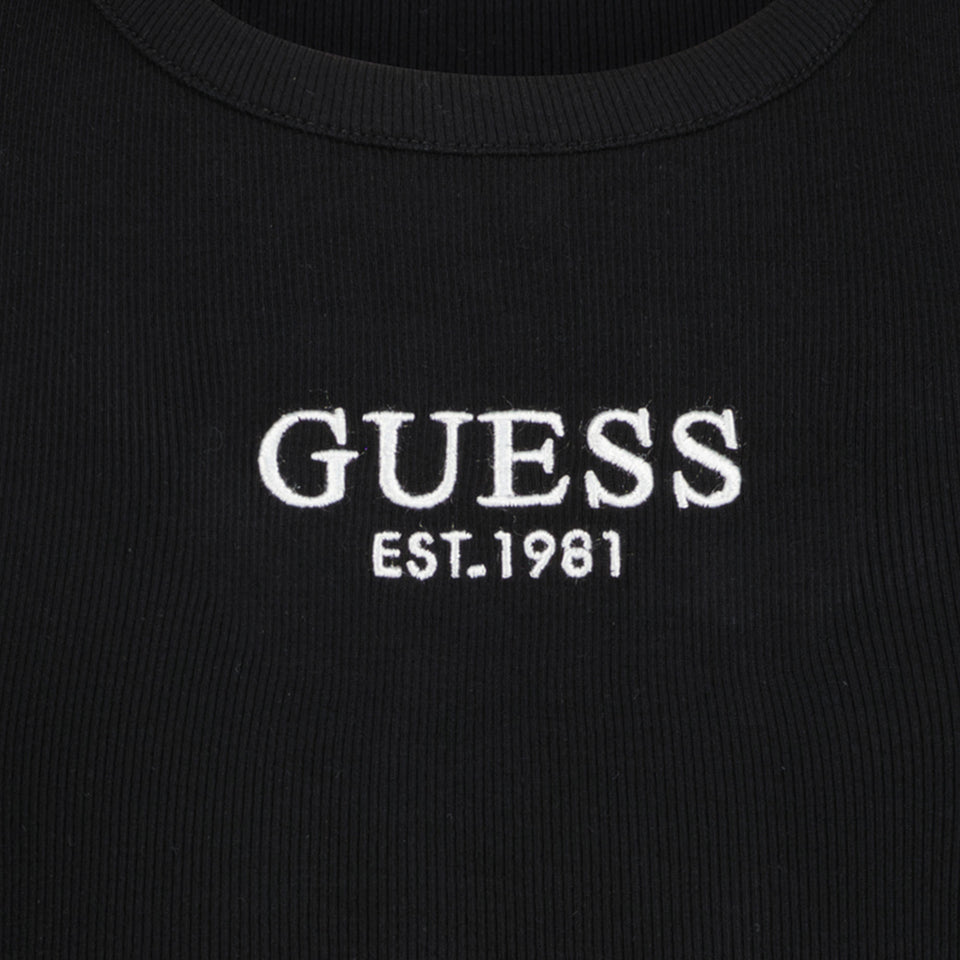 Guess Niño Chicas Camiseta Negro