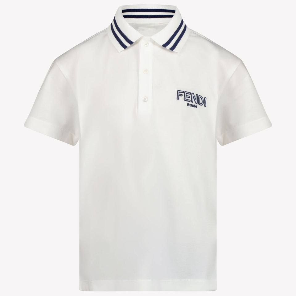 Fendi Ragazzo Ragazzi Polo Bianco