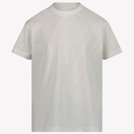 Fendi Kinder Unisex T-Shirt In Wit