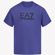 EA7 Dětské chlapecké tričko Blue