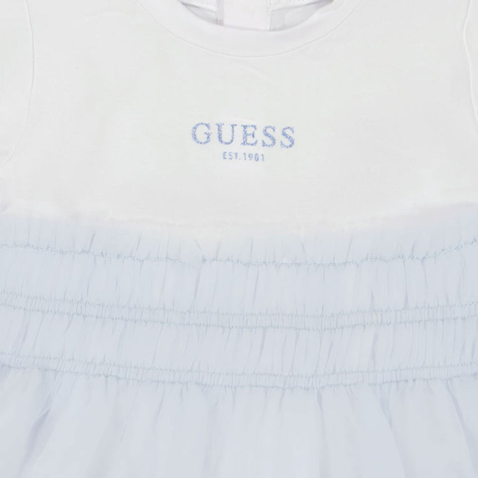 Guess Bébé Filles Robe Bleu Clair