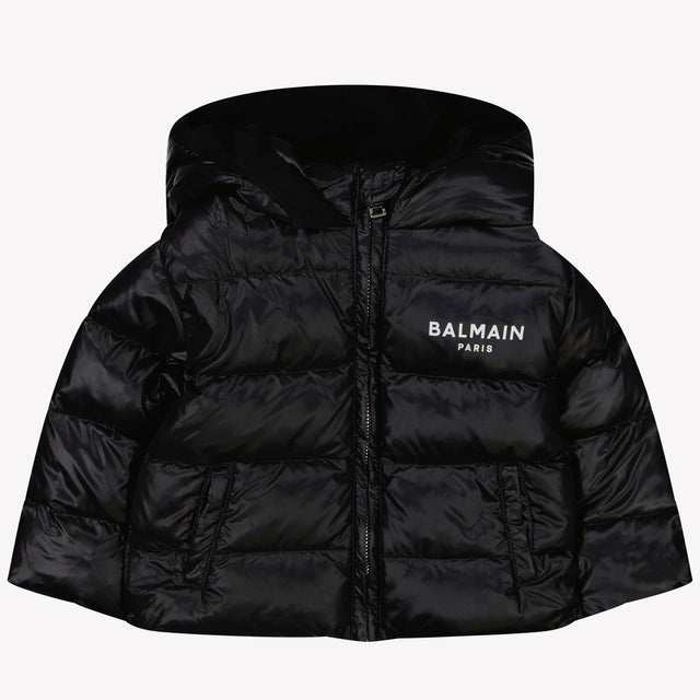 Balmain Baby Boys Winter Chaqueta Negra