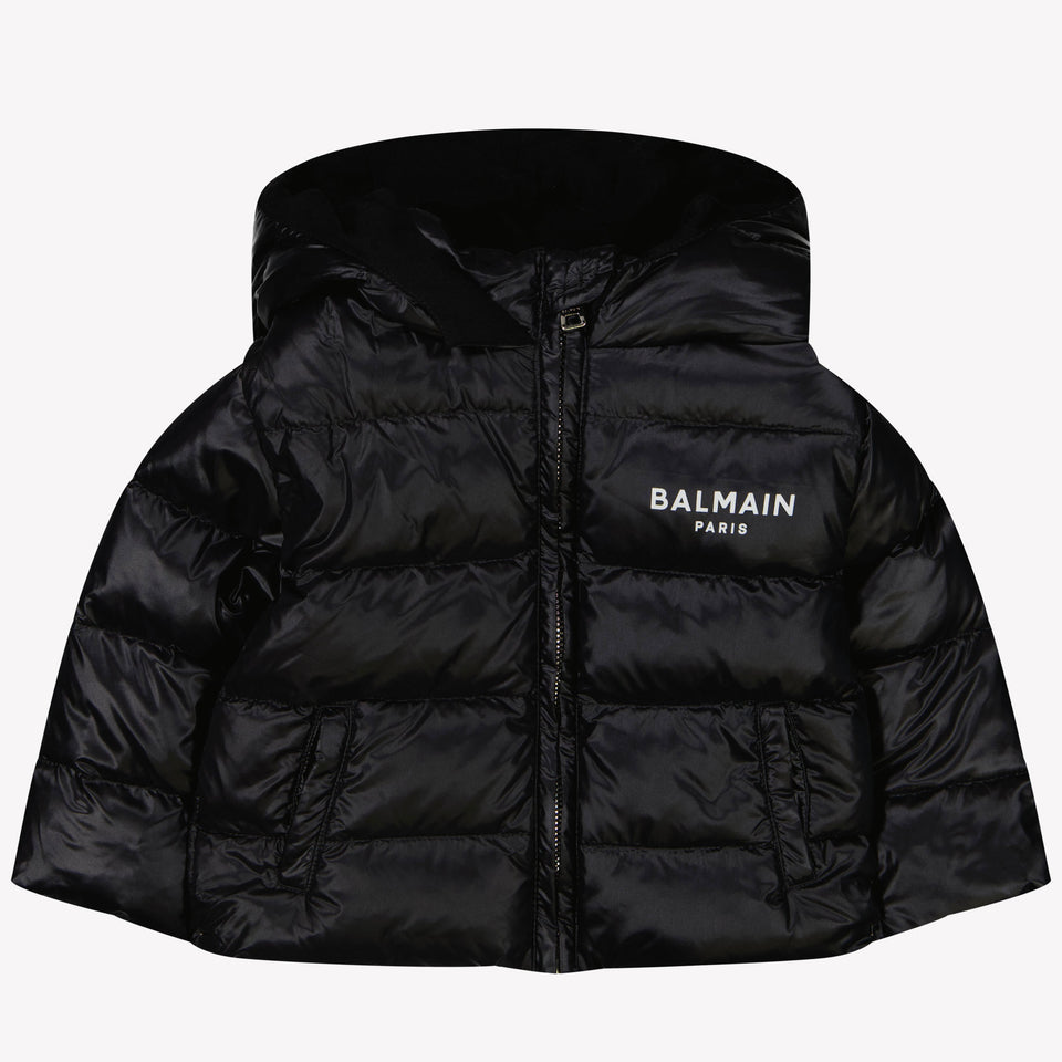 Balmain Baby Boys Winter Chaqueta Negra