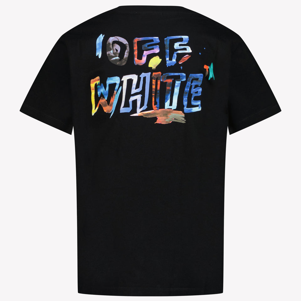 Off-White Kinderjungen im T-Shirt Schwarz