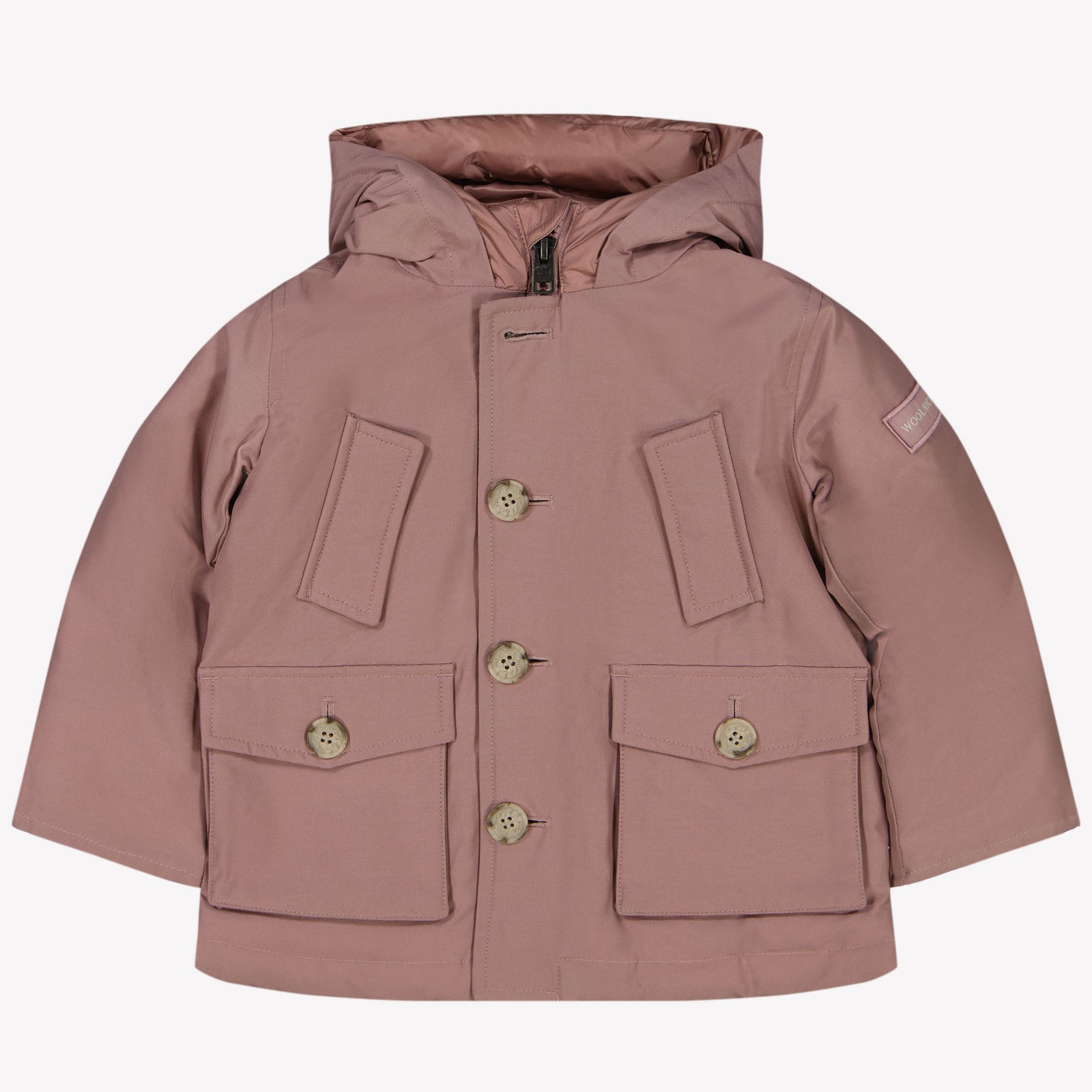 Woolrich Le mien FIRST Pas de parka à fourrure bébé Unisexe Manteau d'hiver Rose