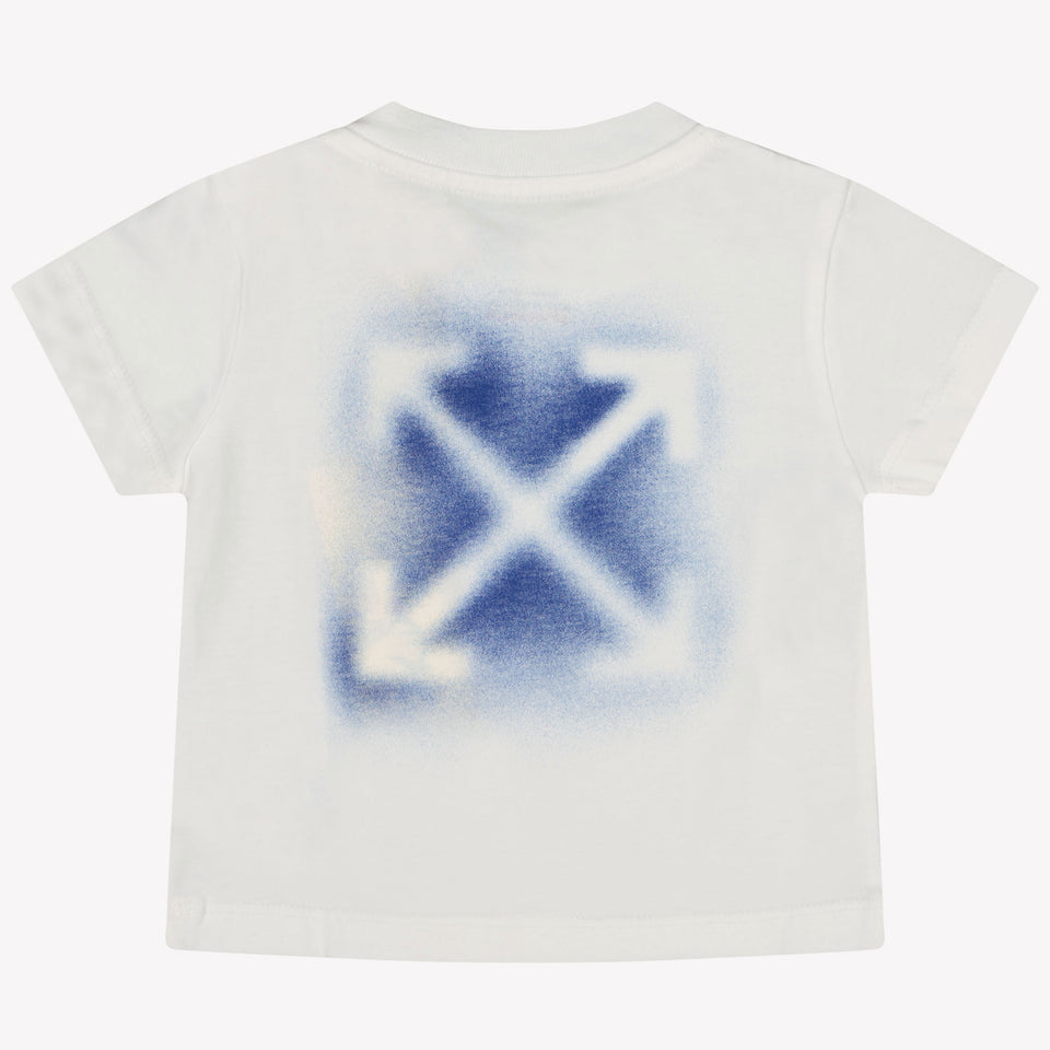 Off-White Baby Jungen T-Shirt in Weiß