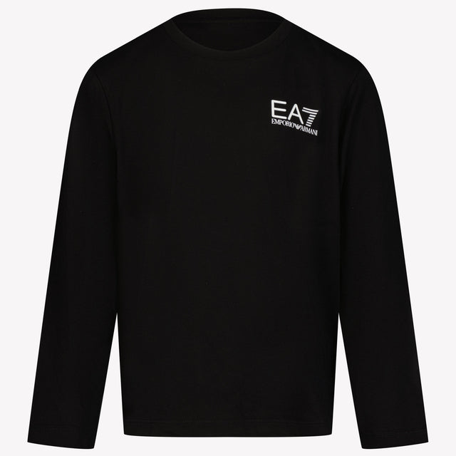 EA7 Chicos Camiseta Negro