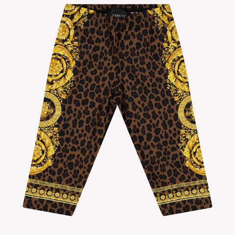 Versace Leggings de chicas marrón