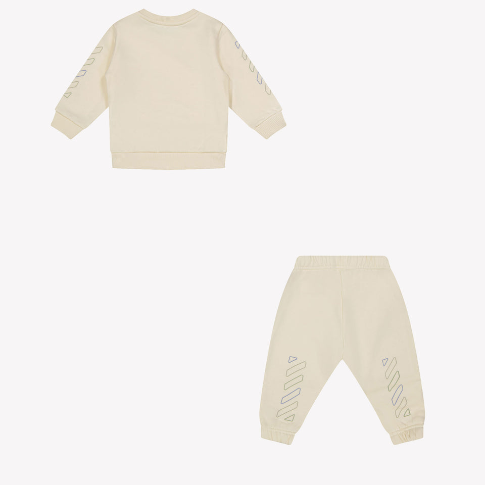 Off-White Baby Unisex Jogging Trait Off White