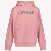 Off-White Ragazze Maglione Rosa