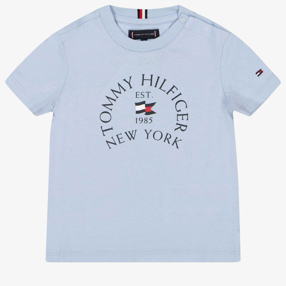 Tommy Hilfiger Bebé Chicos Camiseta Azul Claro