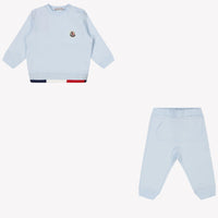 Moncler Bébé Garçons Costume de jogging Bleu Clair