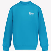 MSGM SWEATER SWEATER TURQUOISE