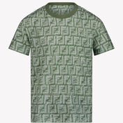 Fendi Enfant Garçons T-shirt Vert