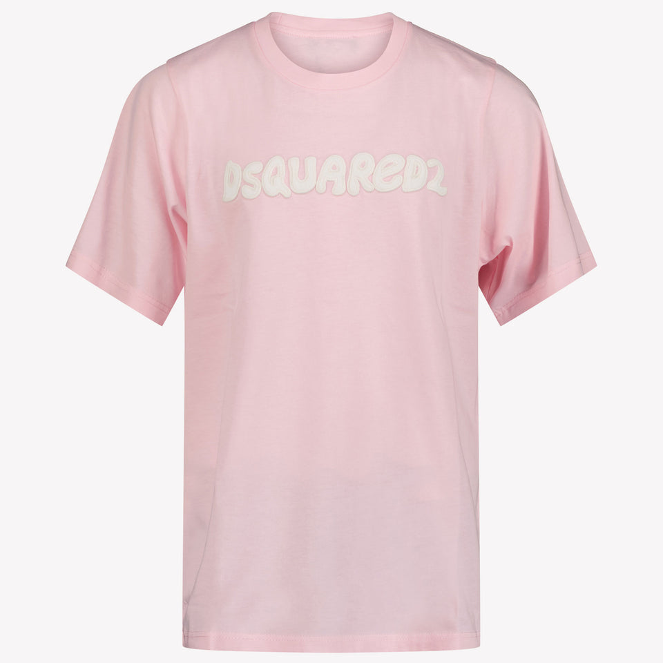 Dsquared2 Camiseta de chicas rosa claro