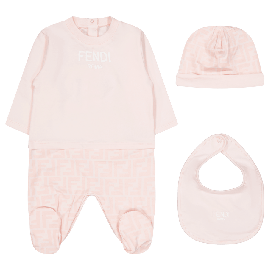 Fendi Baby Mädchen Strampler Hellrosa