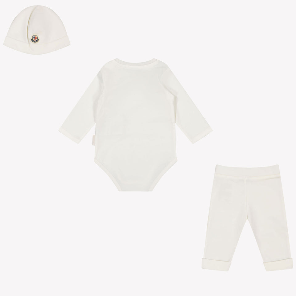 Moncler Baby Unisex Set in White