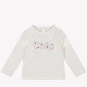 Camiseta de las niñas de Lapin House White