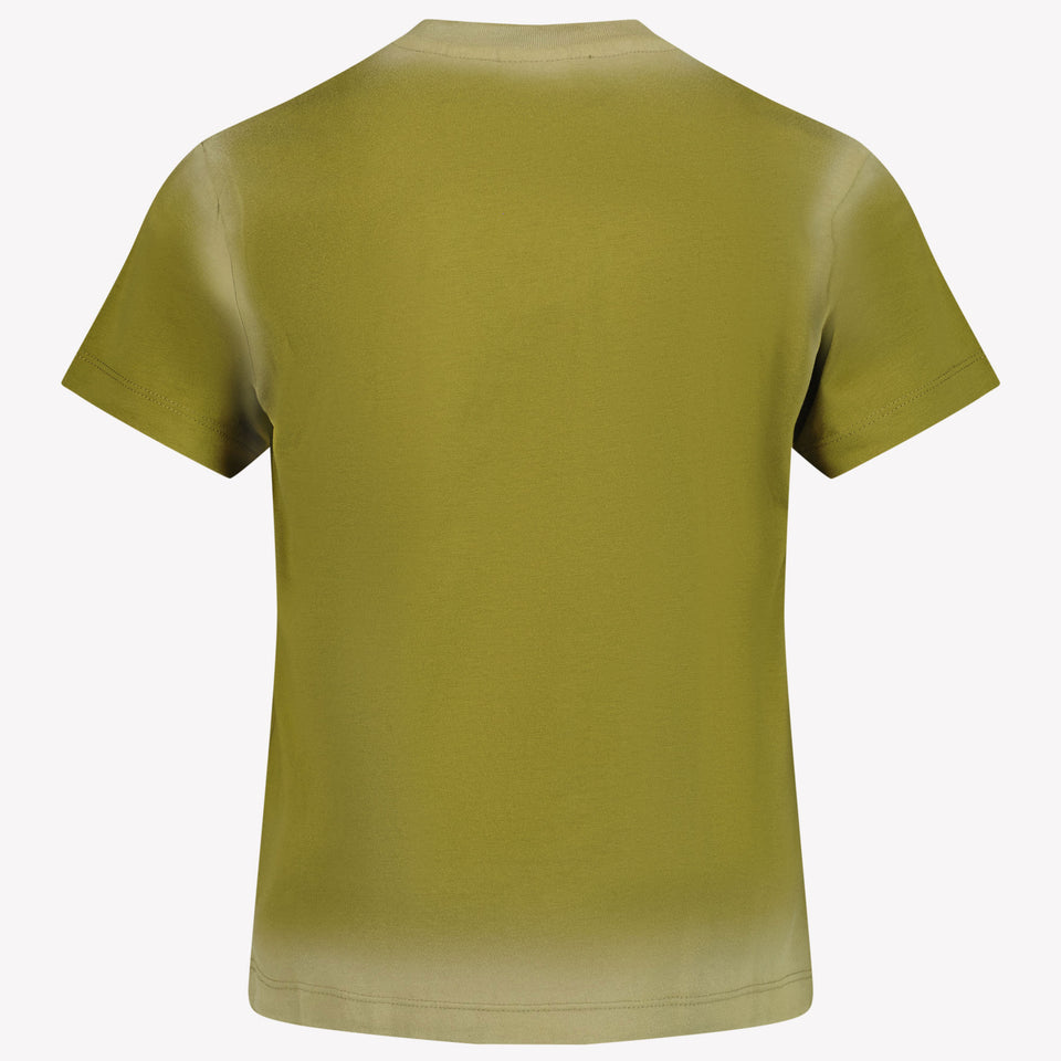 Off-White Camiseta de niños Olive Green