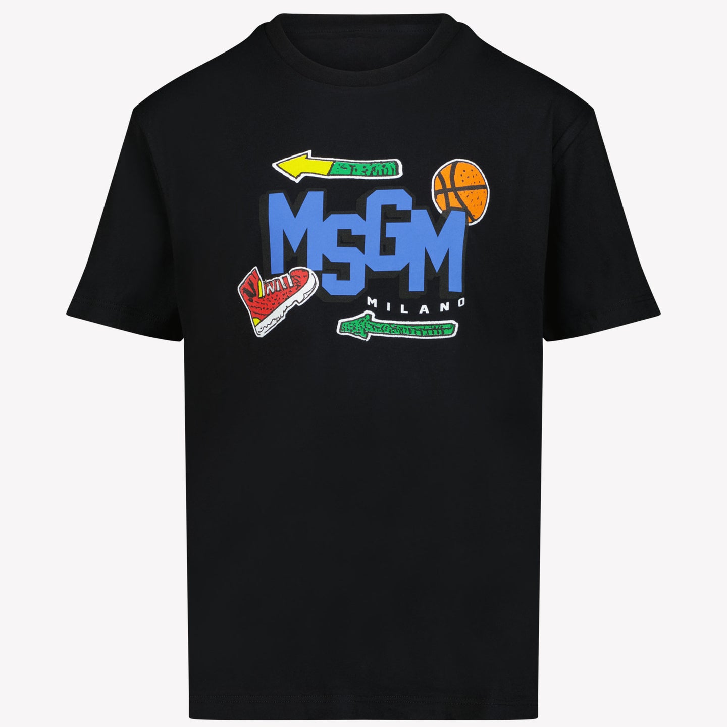 MSGM Jongens T-shirt Zwart 4Y