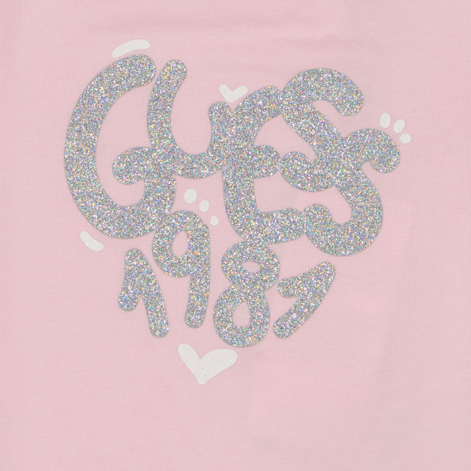 Guess Baby Girls T-Shirt in Light Pink