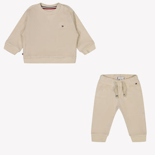 Tommy Hilfiger Baby Unisex Jogging -Anzug Beige