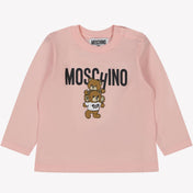 Moschino Baby Unisex T-shirt jasnoróżowy