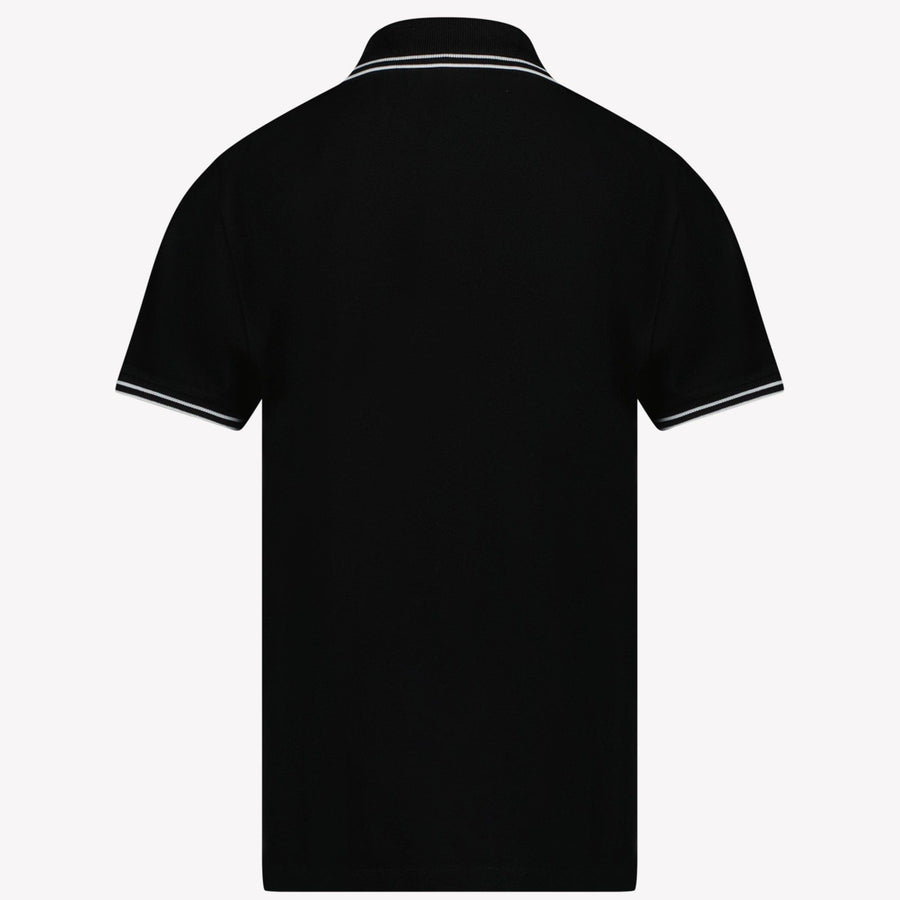 Stone Island Jongens Polo Zwart