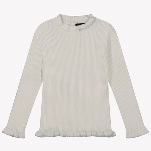 Balmain Baby Mädchen Pullover Weiß