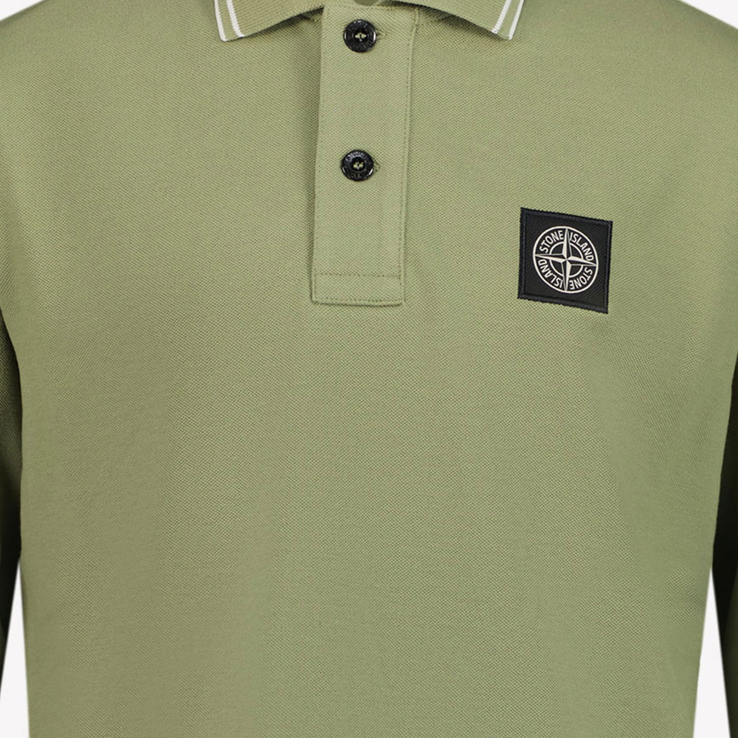 Stone Island Jungen Polo Olivgrün