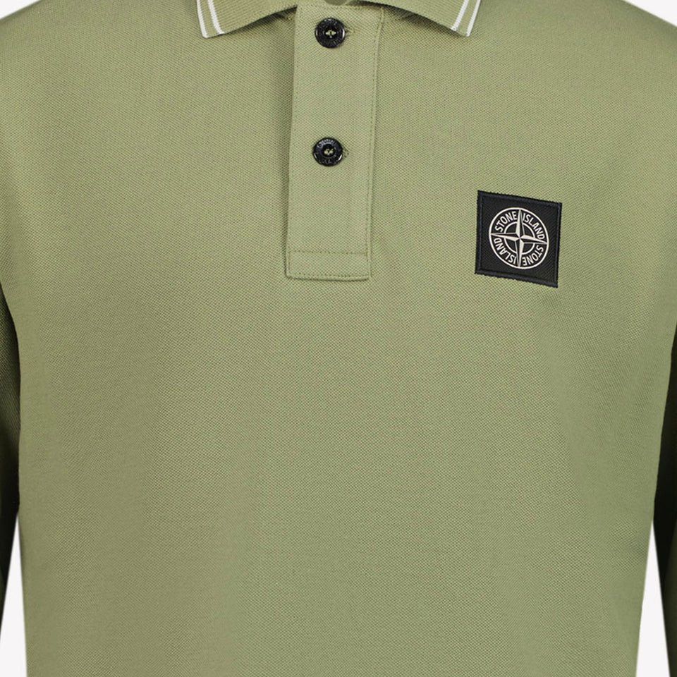 Stone Island Chicos Polo Verde Oliva