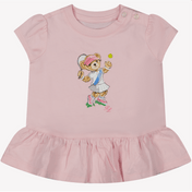 Ralph Lauren Baby Girls t-skjorte rosa