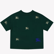 Burberry Bébé Garçons T-shirt Vert Foncé