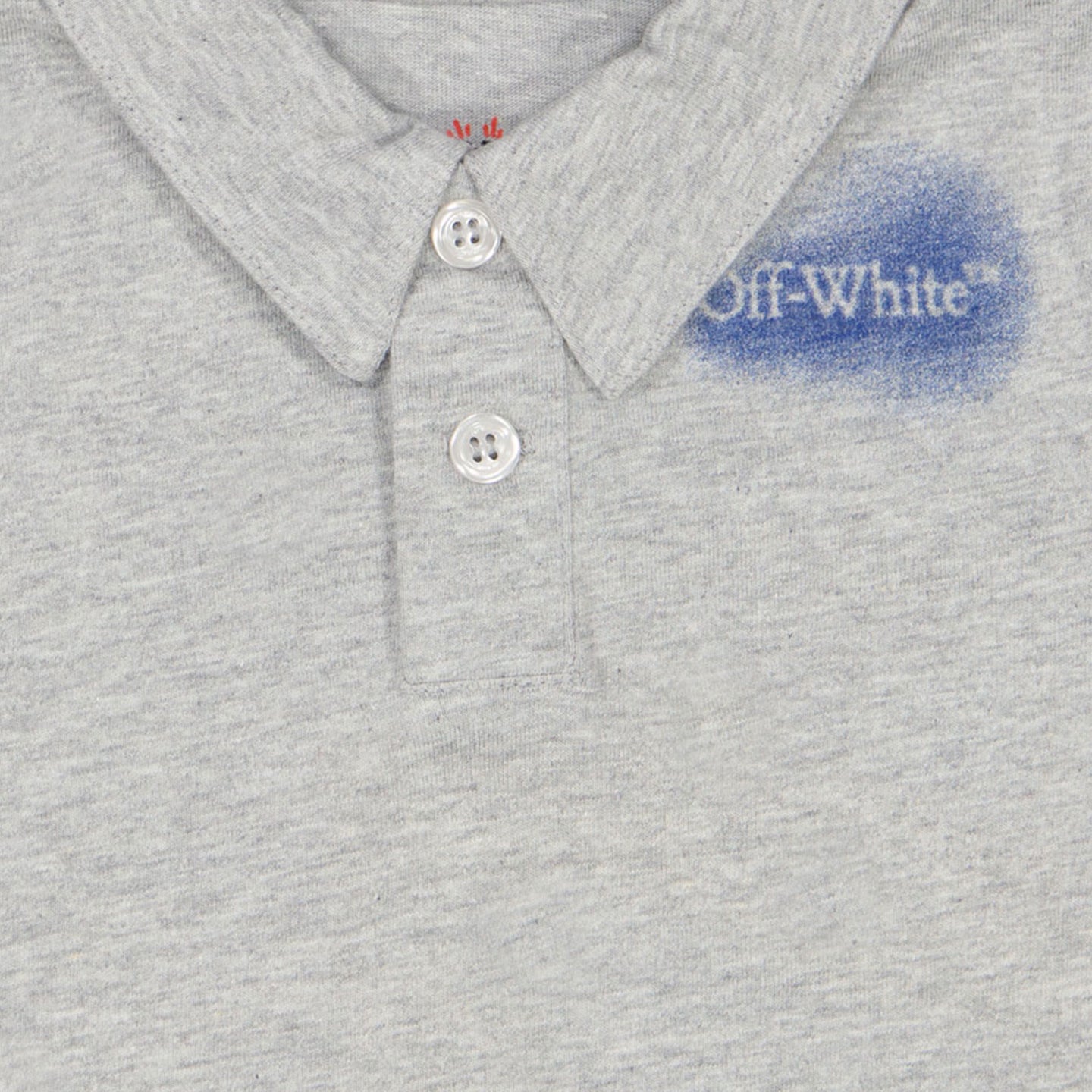 Off-White Bebé Chicos Polo Gris