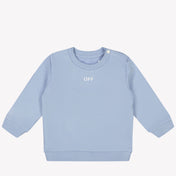 Off-White Bambino Ragazzi Maglione Azzurro