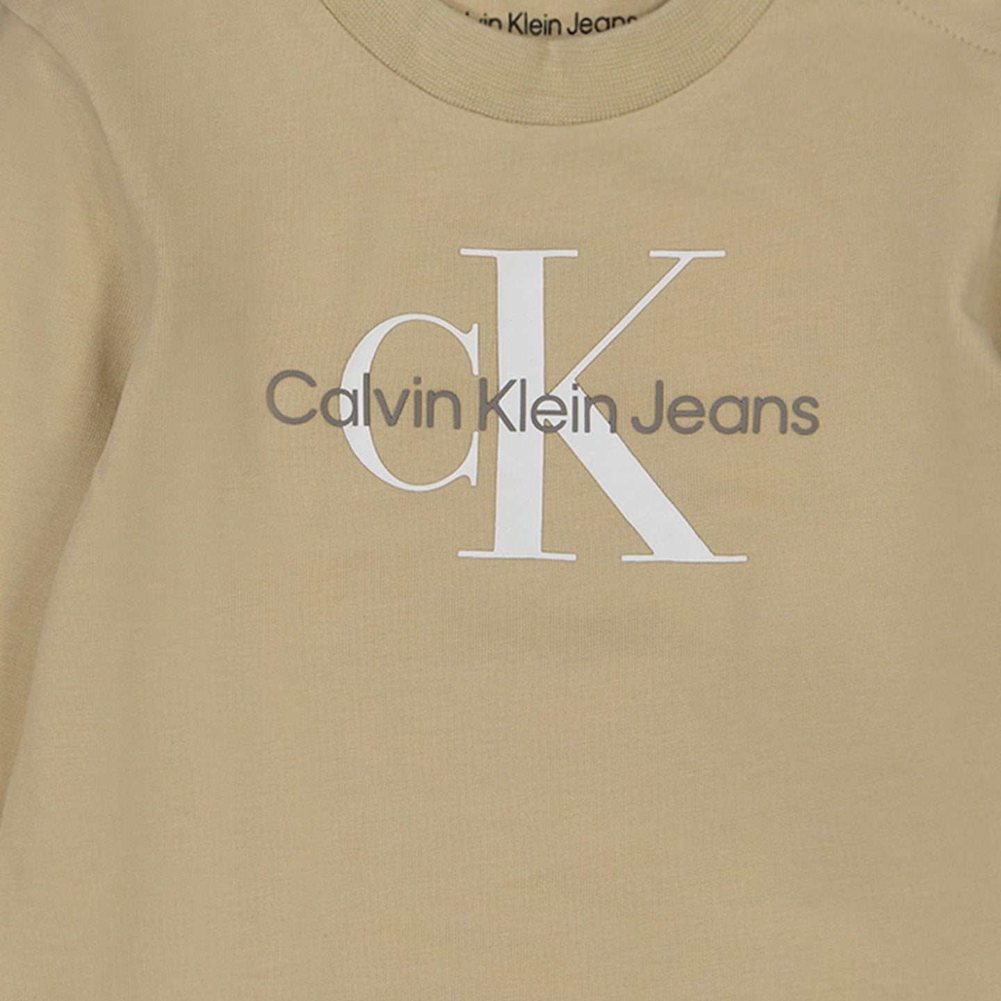 Calvin Klein Baby Jongens T-shirt Beige 68