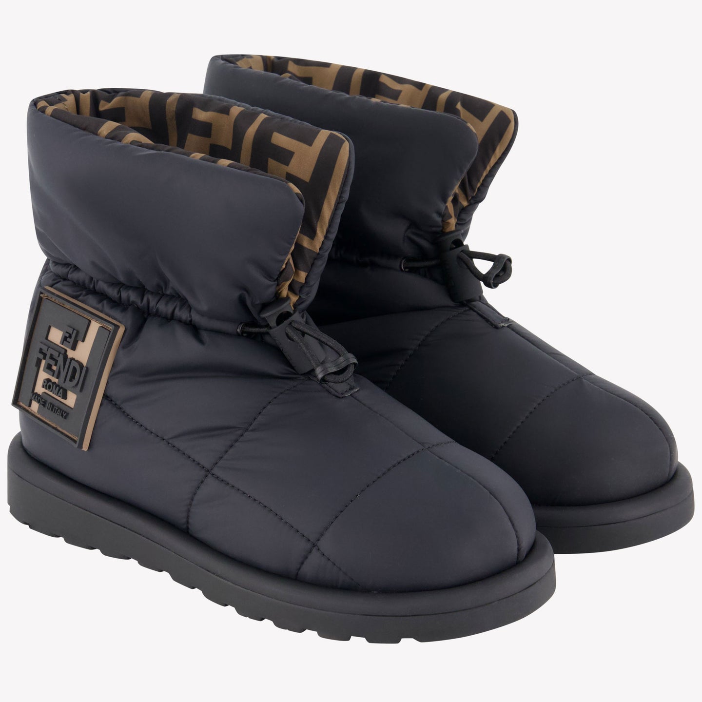 Fendi Unisex Botas de nieve Negro