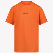 Stone Island T-shirt de meninos laranja