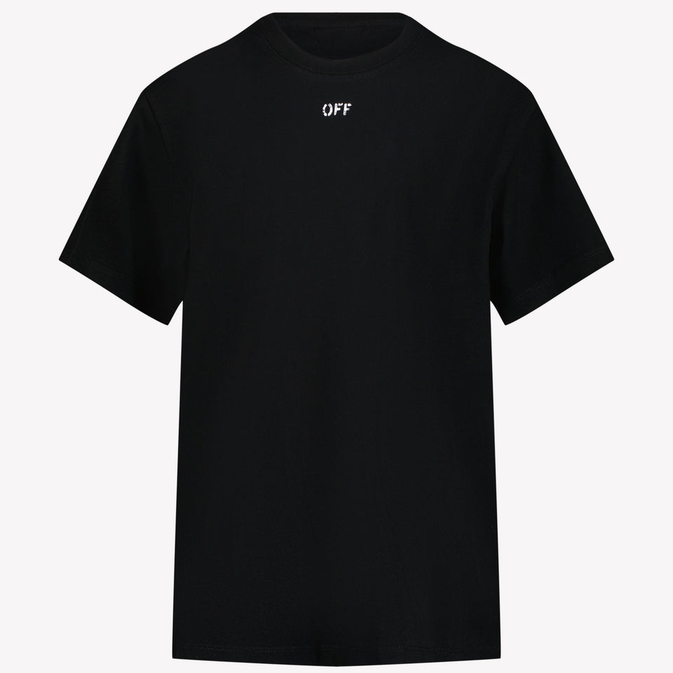 Off-White Jungen T-Shirt Schwarz