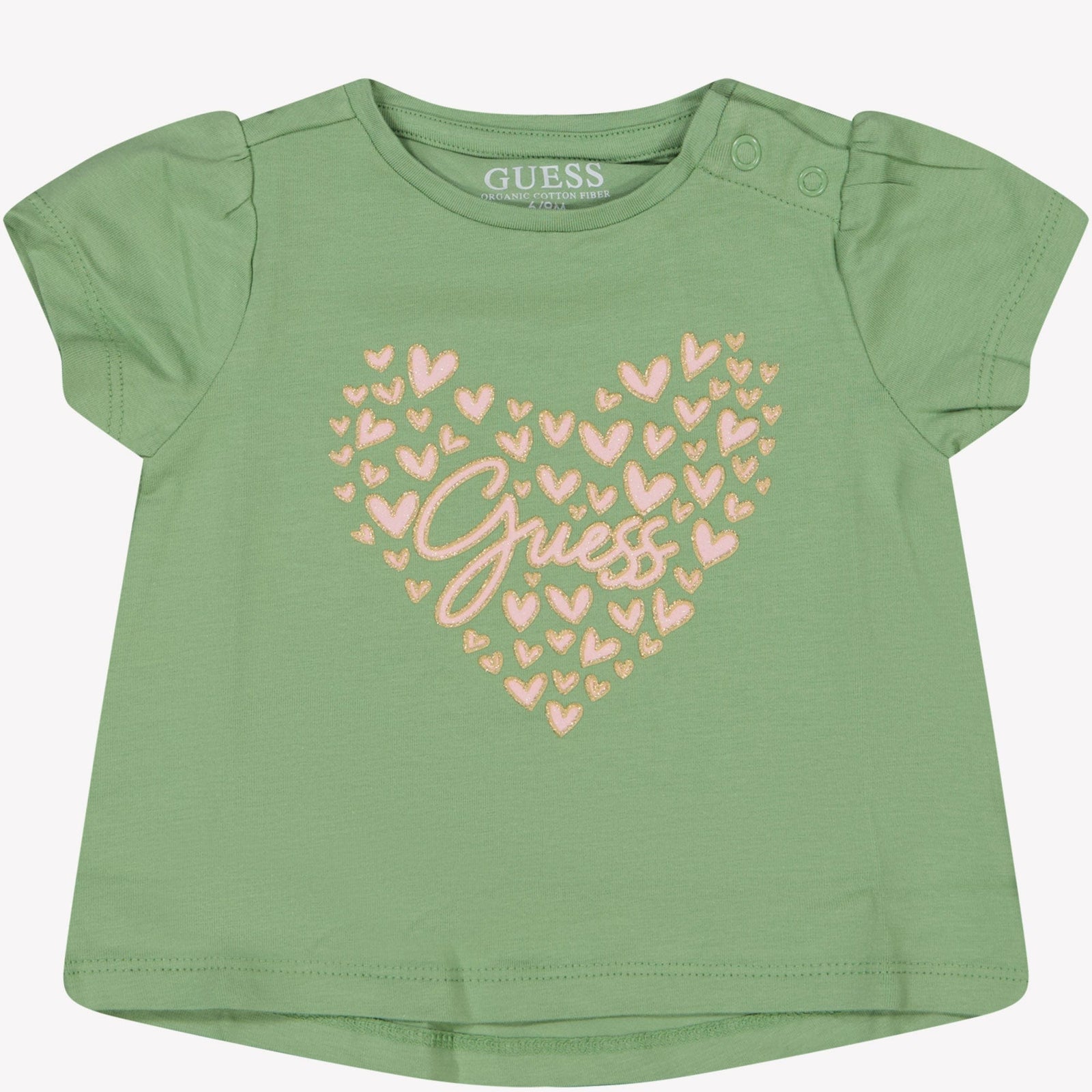 Guess Baby Meisjes T-Shirt Licht Groen 12 mnd
