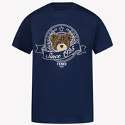 Fendi Unisexe T-shirt Navy